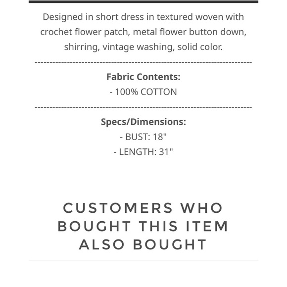 106 LAST ONE! 💕 POL Blue Floral Lace Dress/Tunic - Picture 7 of 7